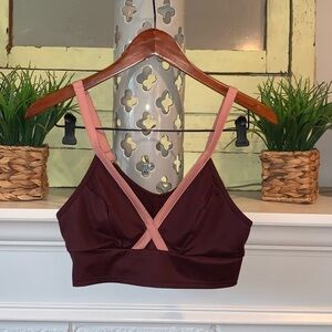 Victoria Secret Sport Purple Activewear Sports Bra Size M Adjustable Straps